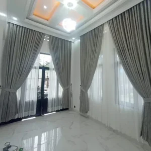 hasil pemasangan gorden penutup jendela